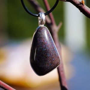 Black opal pendent